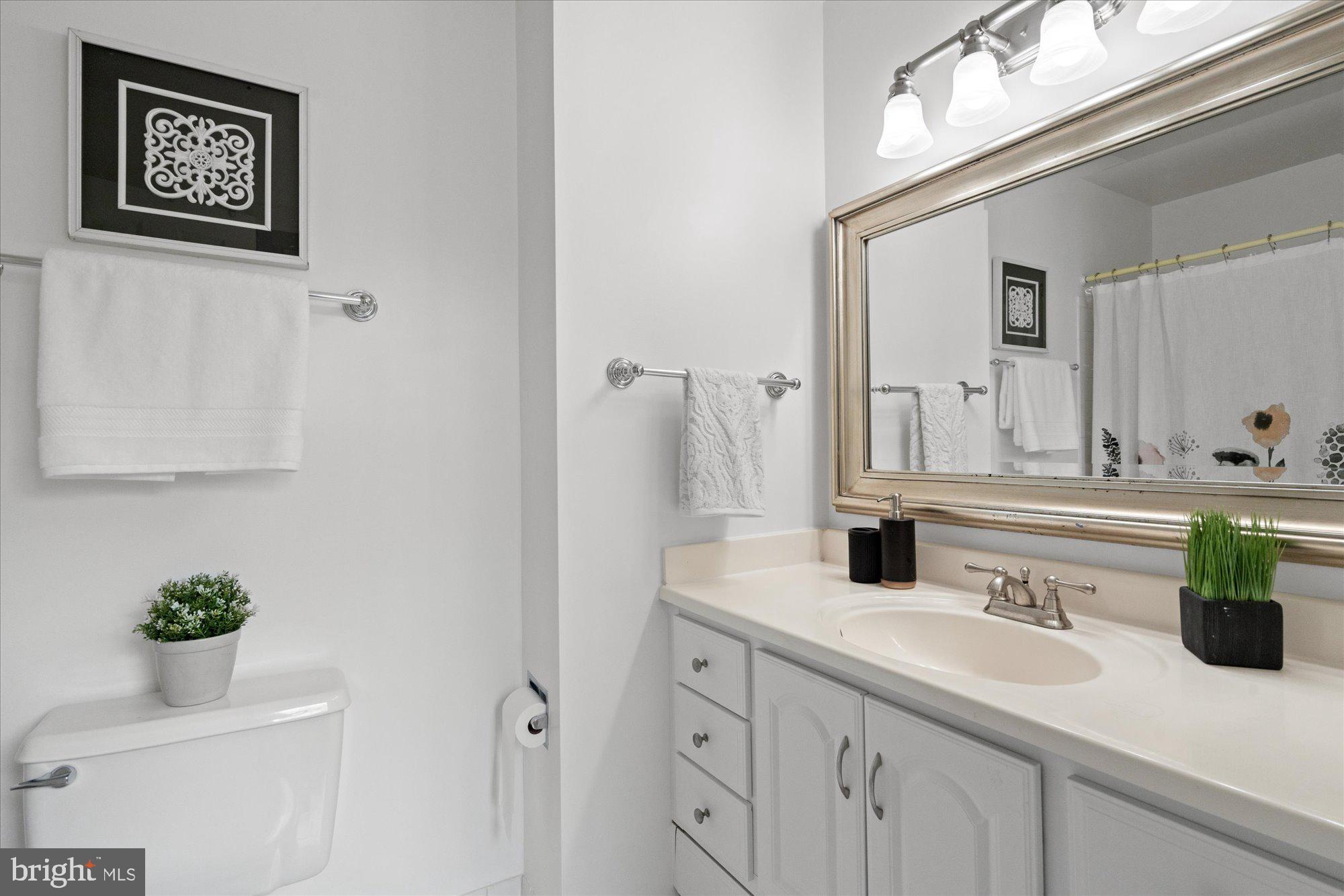 7287 Evans Mill Road McLean, VA 22101 - Photo 23 of 30 a bathroom with a sink and a mirror