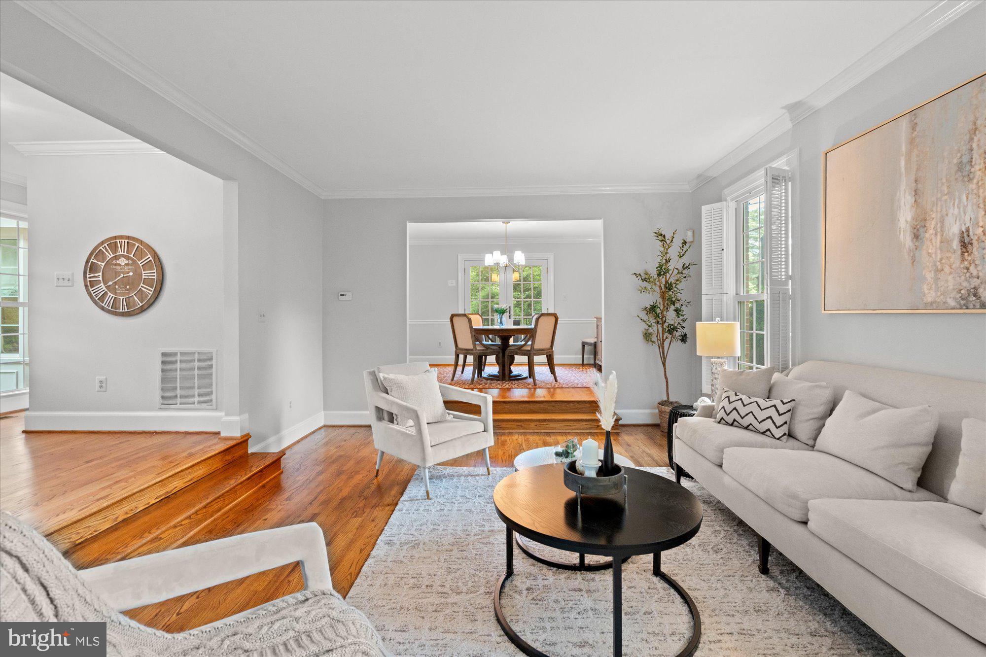 7287 Evans Mill Road McLean, VA 22101 - Photo 7 of 30 a living room with furniture and a rug