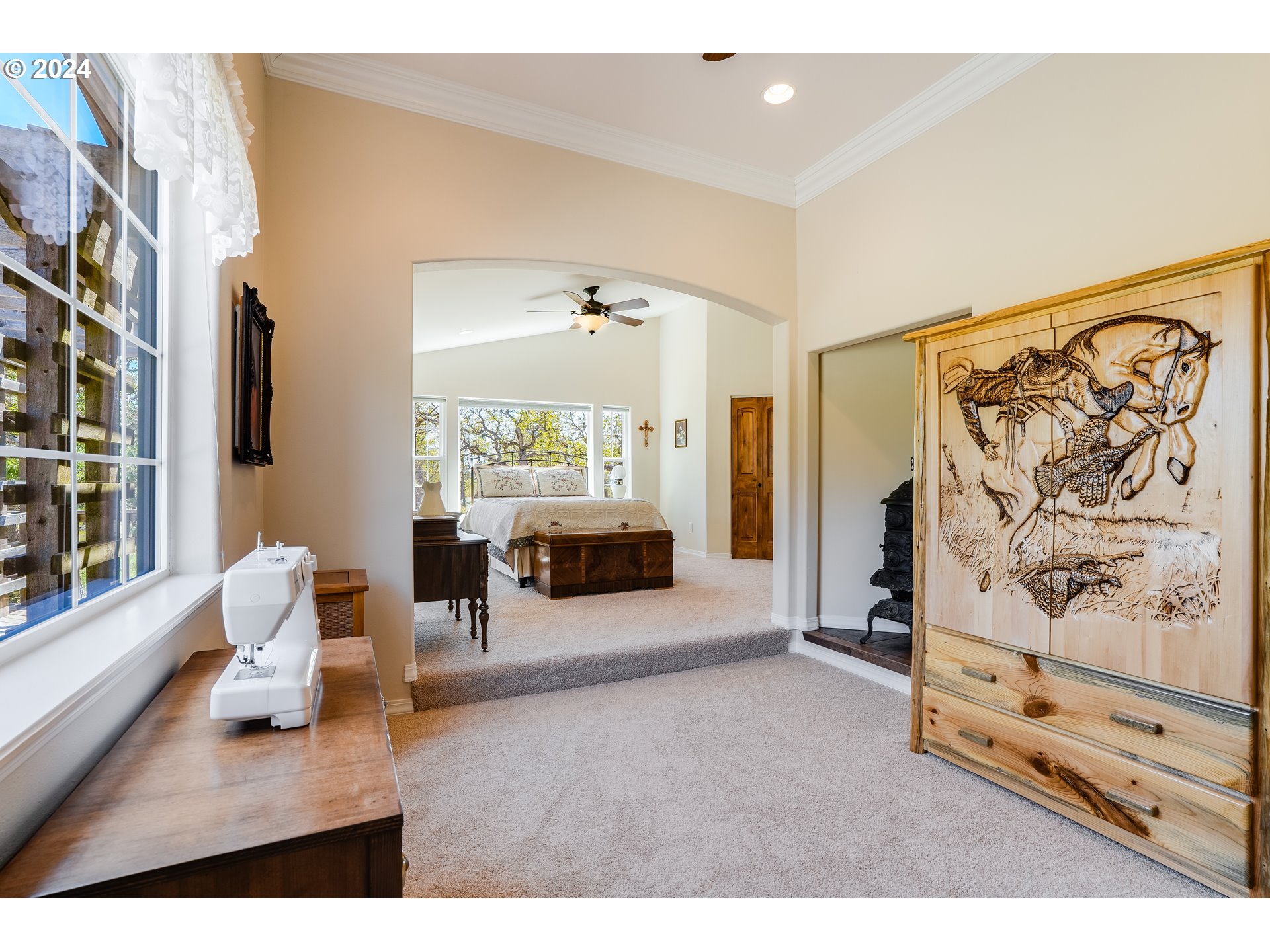 11 Deer Ridge Road Goldendale, WA 98620 - Photo 9 of 45 a living room with furniture and a flat screen tv