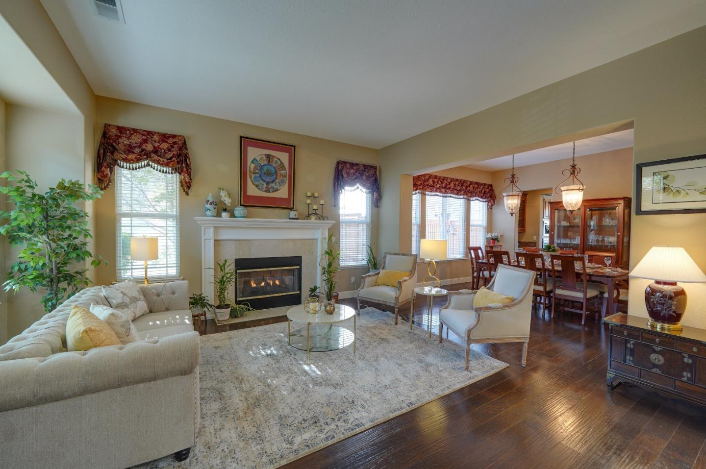 2400 Club Drive Gilroy, CA 95020 - Photo 11 of 67 a living room with furniture and a fireplace