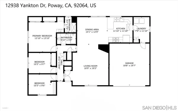 $1,025,000 | 12938 Yankton Drive, Poway, CA 92064