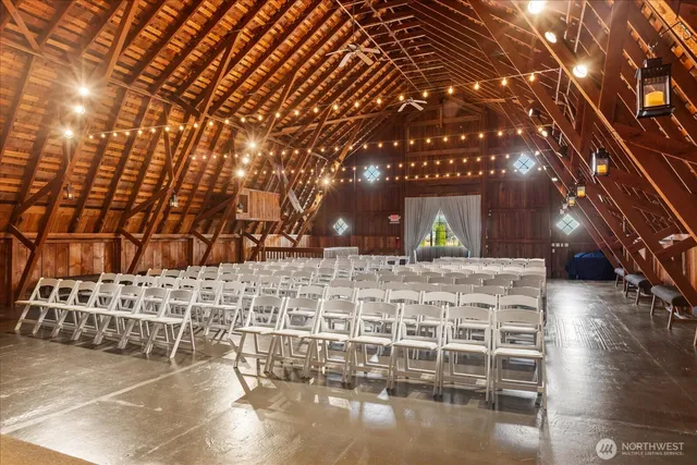 a view of outdoor space with seating area