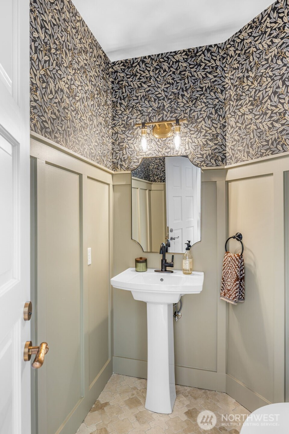 6591 Northeast North Shore Road Belfair, WA 98528 - Photo 20 of 37 a bathroom with a sink mirror and toilet