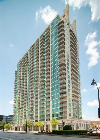 a front view of a building