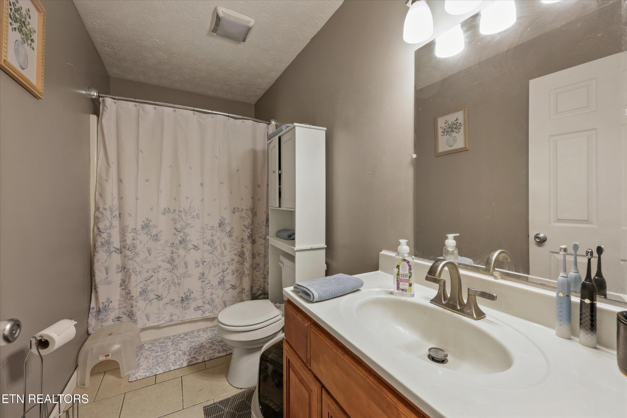 1306 Tabitha Drive White Pine, TN 37890 - Photo 15 of 31 a bathroom with a sink toilet a mirror and shower curtain
