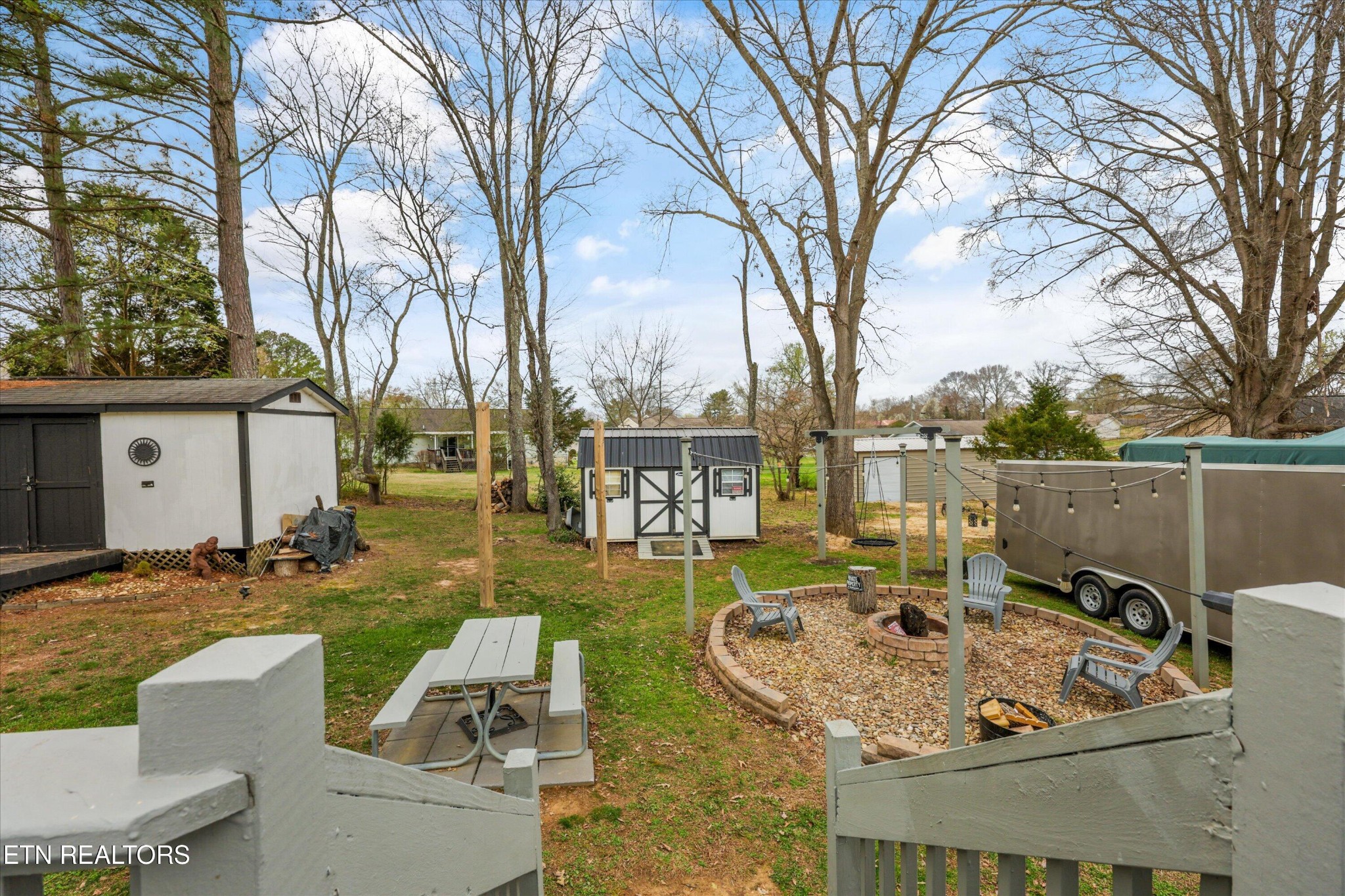 1306 Tabitha Drive White Pine, TN 37890 - Photo 17 of 31 a view of backyard of house with seating space