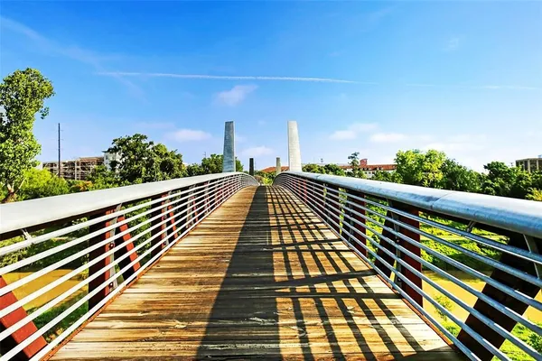 a view of city from a balcony