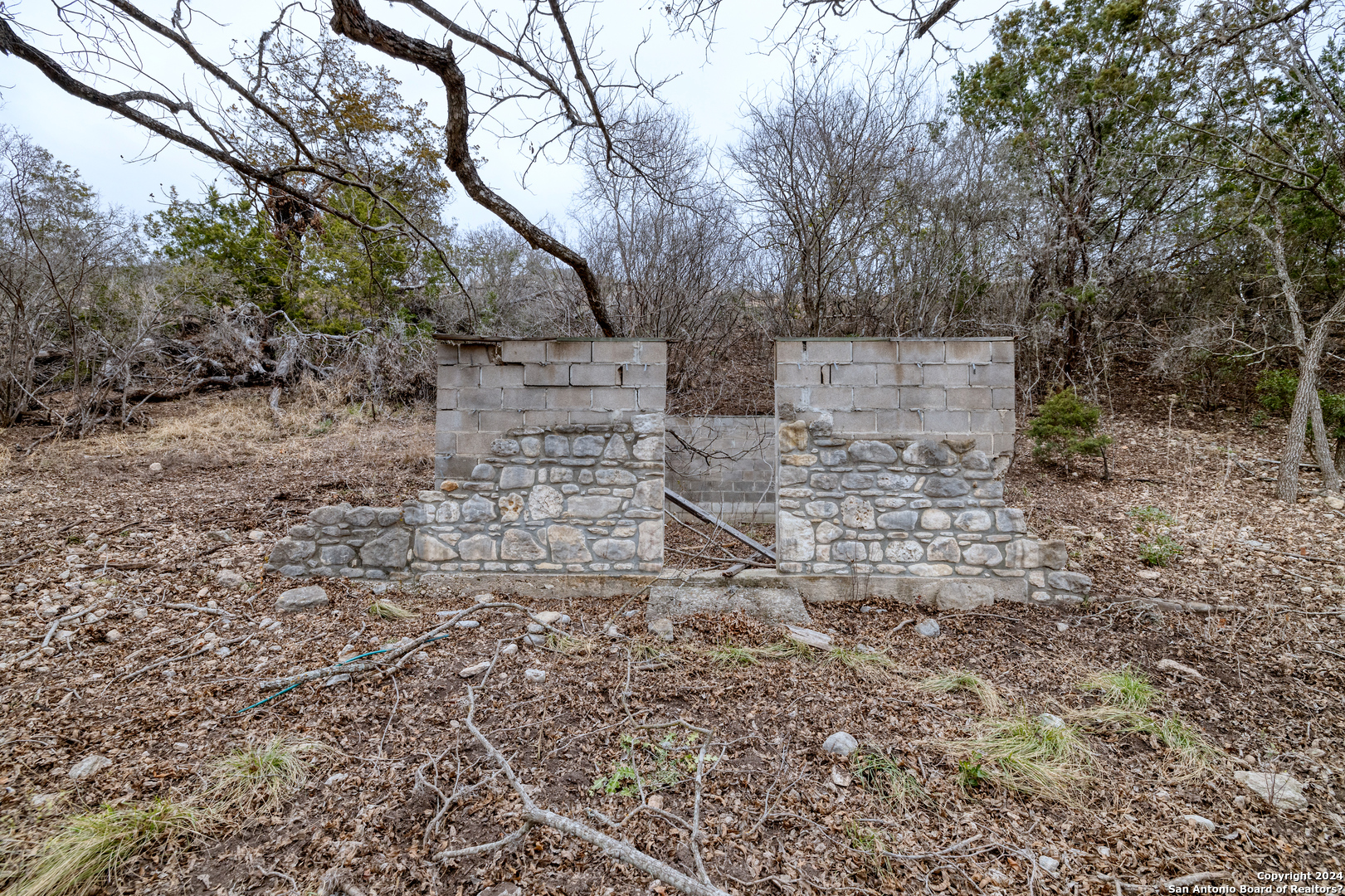 254 North Fork Bonner Road Leakey, TX 78873 - Photo 40 of 47 a backyard of a house with lots of green space