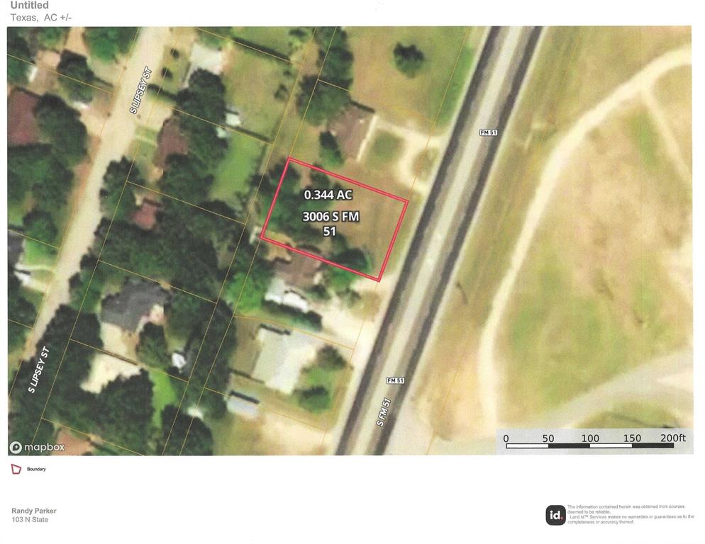 3006 Fm 51 Road Decatur, TX 76234 - Photo 1 of 1 Aerial view of property's location with property parcel outlined