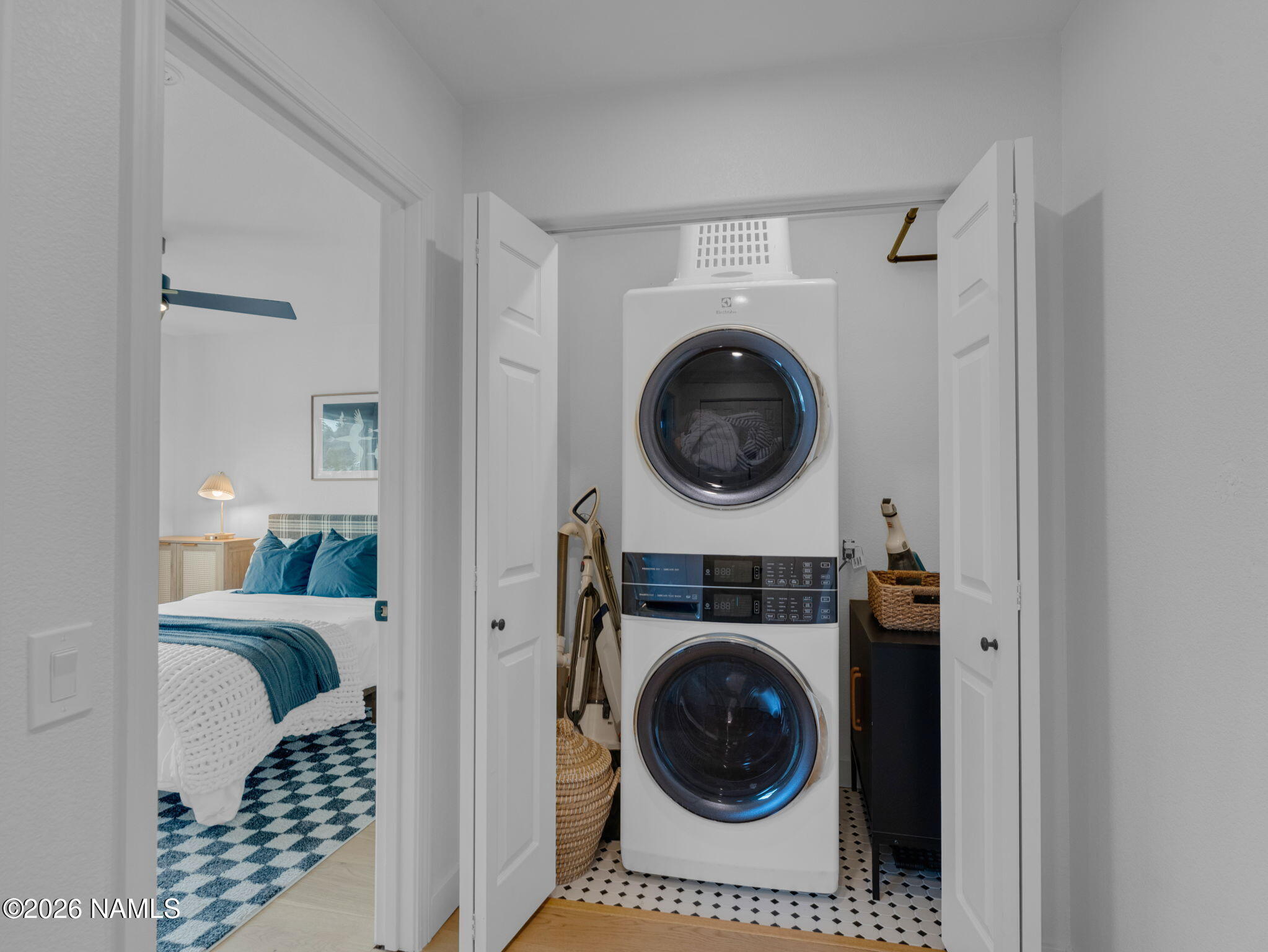 8115 Fawn Run Road Flagstaff, AZ 86004 - Photo 19 of 26 a view of a hallway with washer and dryer