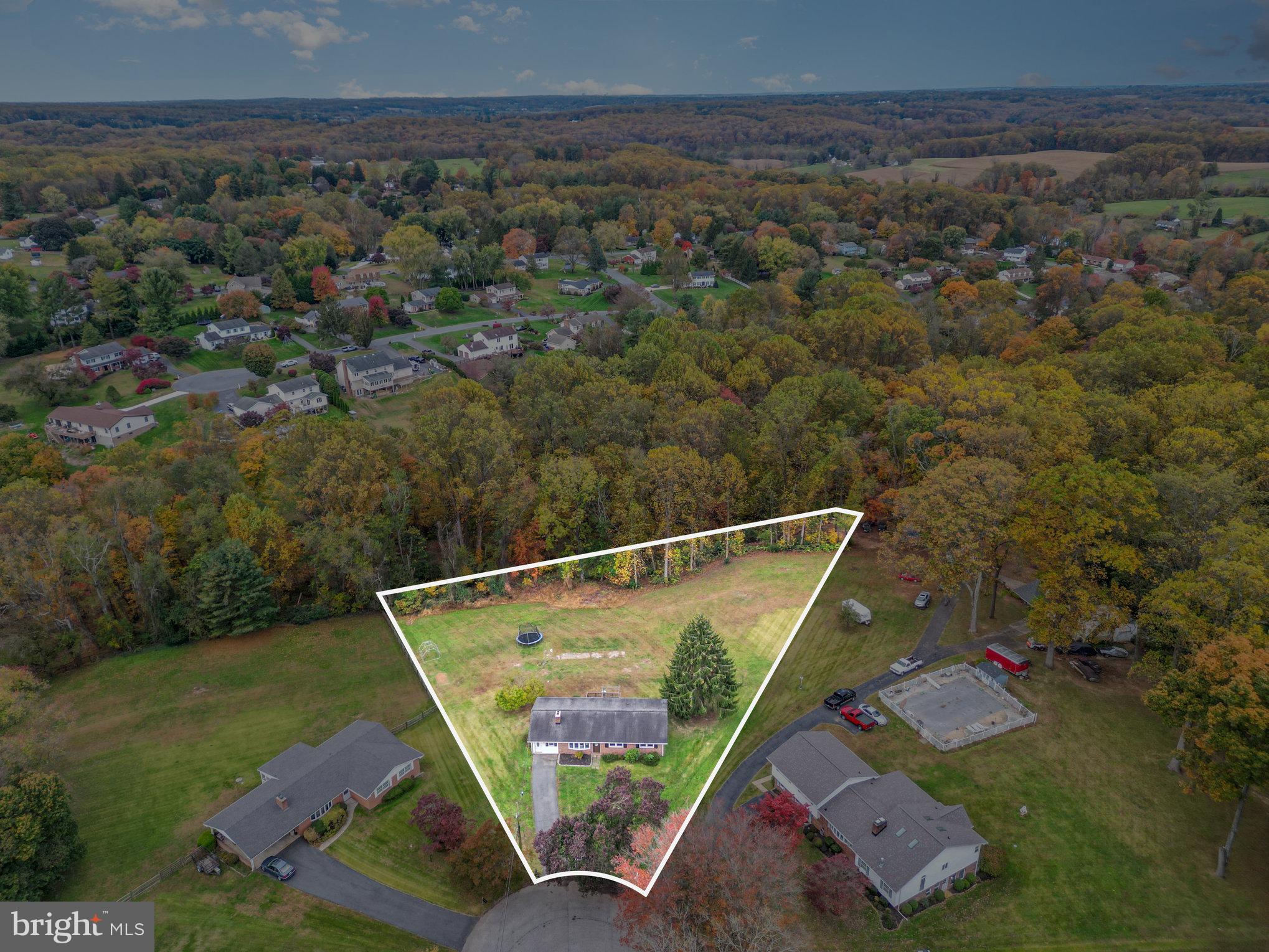 2510 Roy Terrace Fallston, MD 21047 - Photo 20 of 31 an aerial view of house with yard swimming pool and outdoor seating