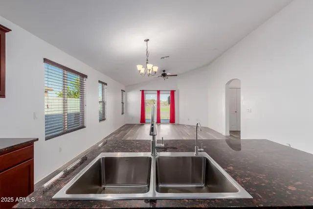 a view of a bedroom with a window