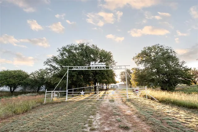 a view of a swimming pool with a yard