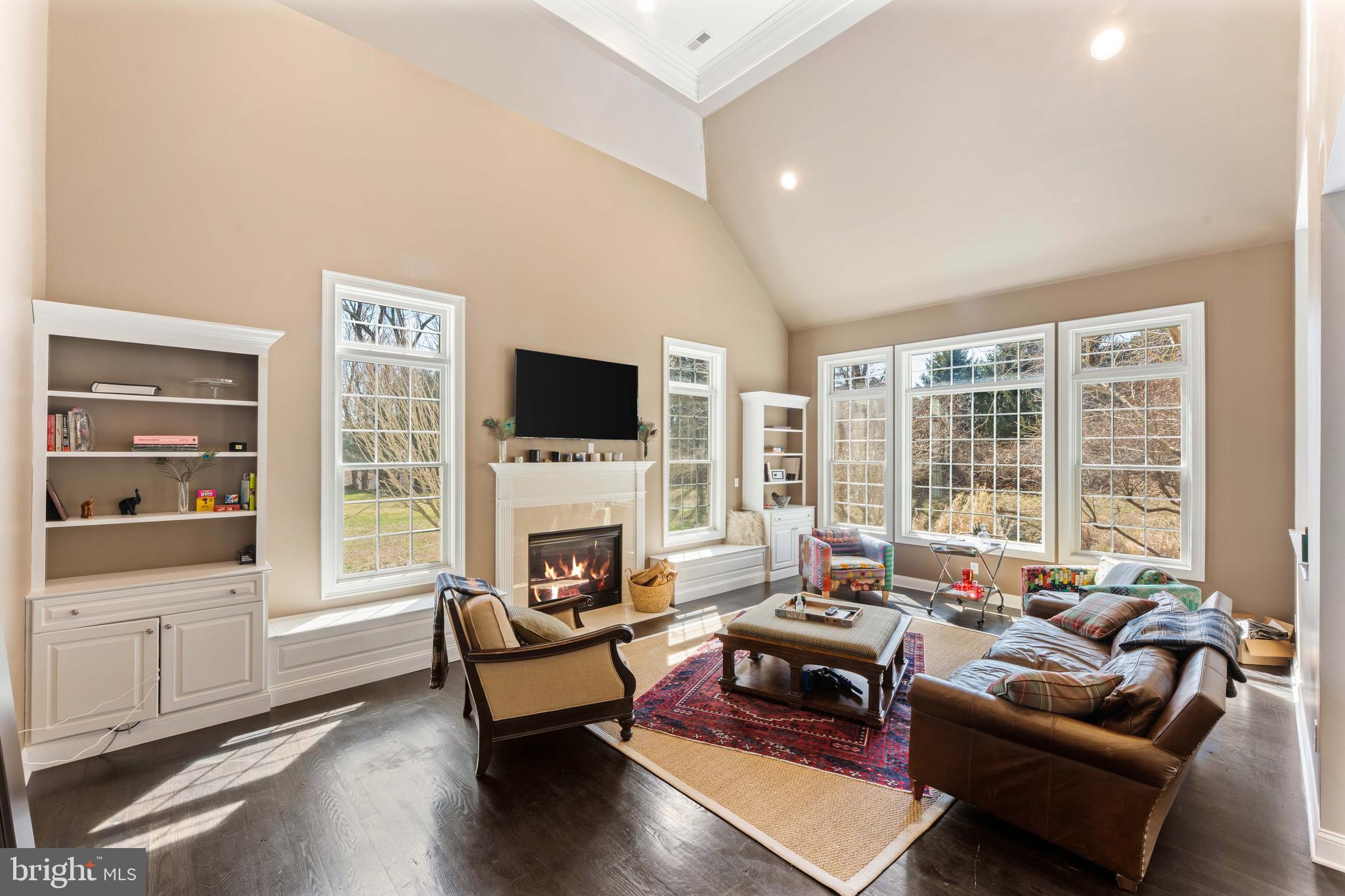 8 Quartermaster Road Feasterville-Trevose, PA 19053 - Photo 17 of 60 a living room with furniture and a fireplace