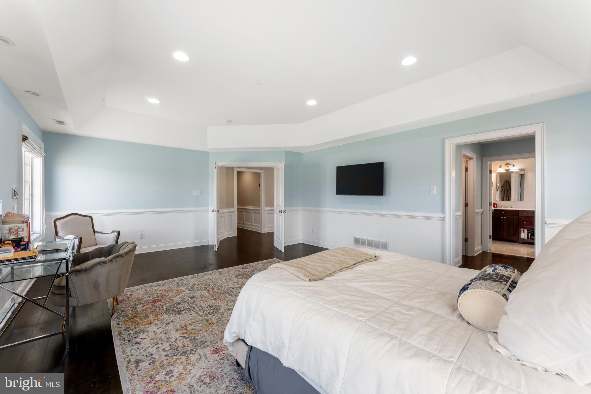 8 Quartermaster Road Feasterville-Trevose, PA 19053 - Photo 28 of 60 a bedroom with a bed and a flat screen tv