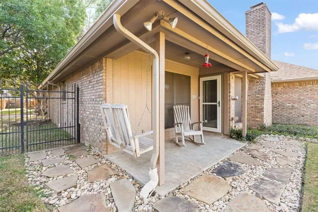 a view of an outdoor space with porch