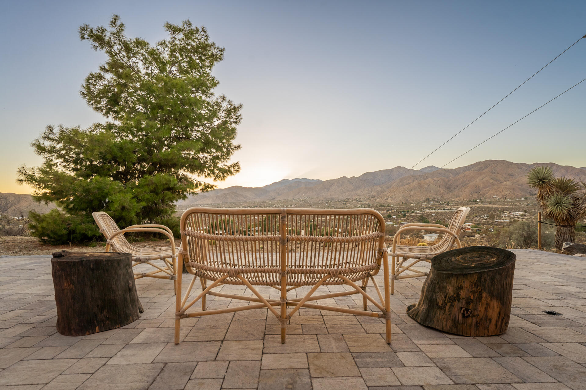 53019 Apache Trail Morongo Valley, CA 92256 - Photo 20 of 37 a view of a chairs and table in the terrace
