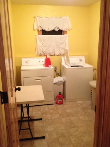 3529 East 2089th Road Serena, IL 60549 - Photo 18 of 19 a bathroom with a sink and a washer dryer