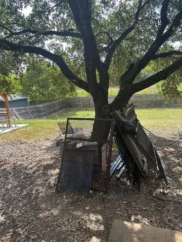 a view of a lake with a yard