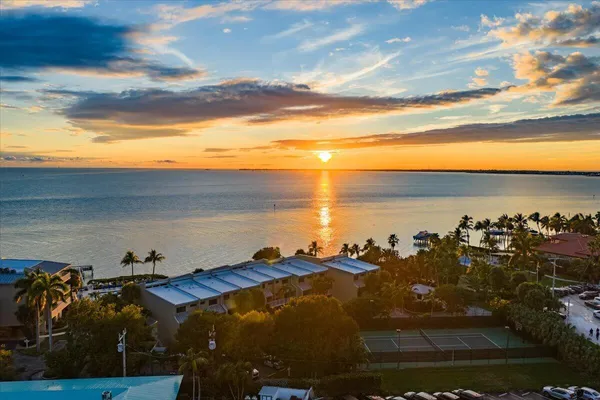 a view of a sky from a balcony