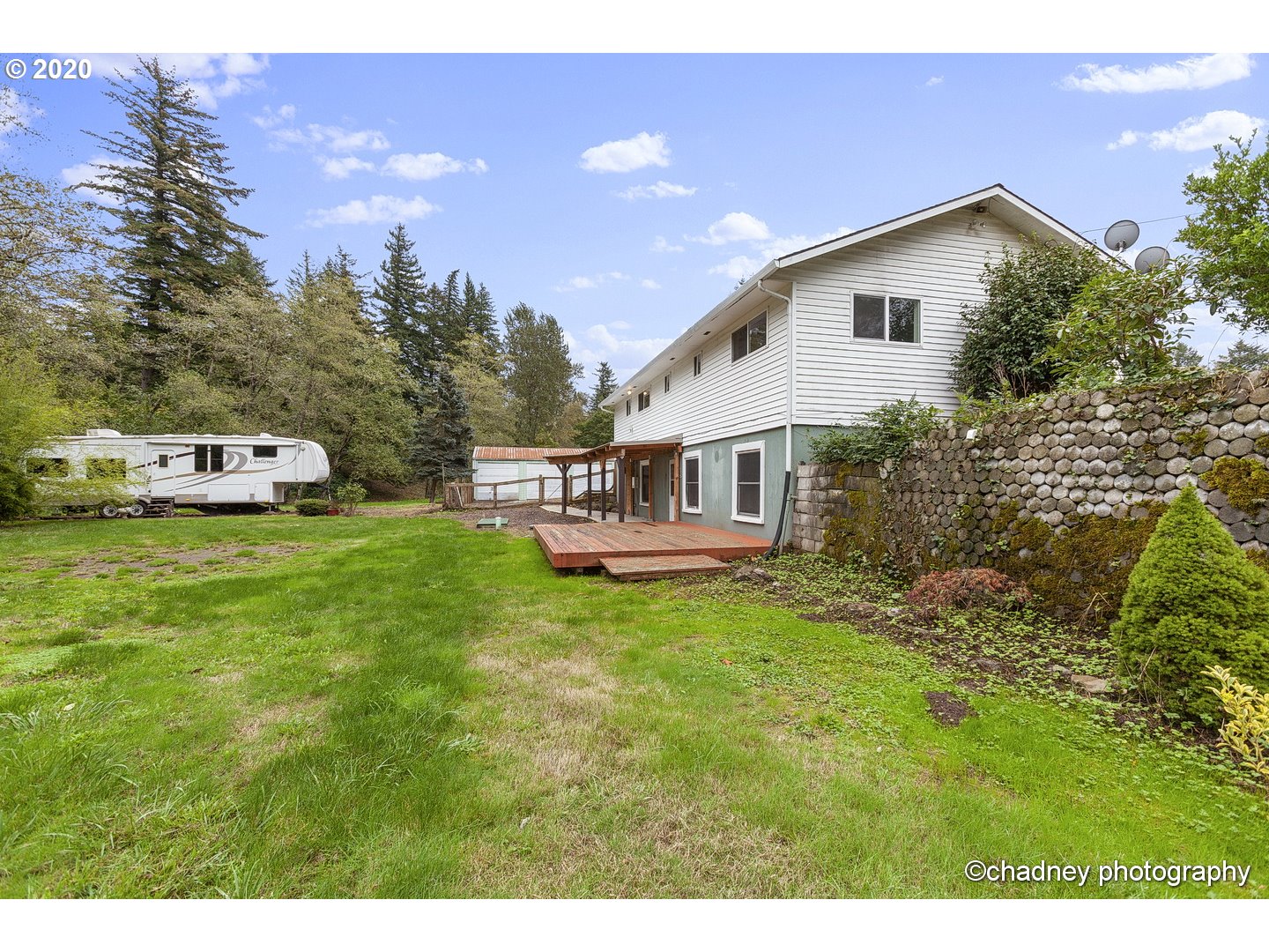 33833 Southeast Hurlburt Road Corbett, OR 97019 - Photo 25 of 32 a front view of a house with garden