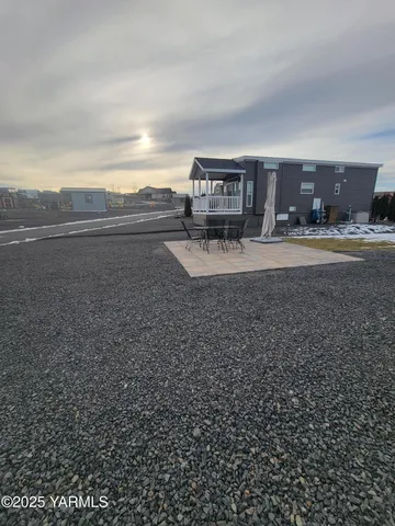 a view of car parked in middle of the road