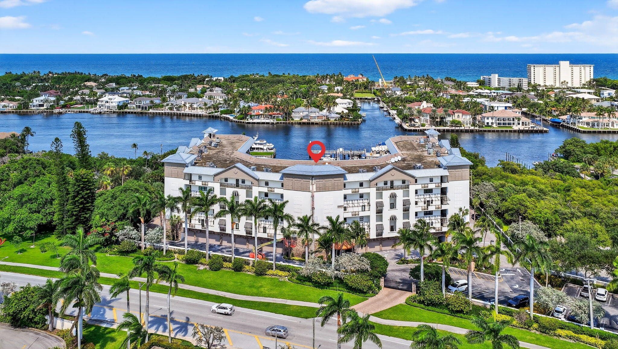 1035 South Federal Highway, Unit PH3 39 Delray Beach, FL 33483 - Photo 41 of 44 a view of a lake with a table and chairs