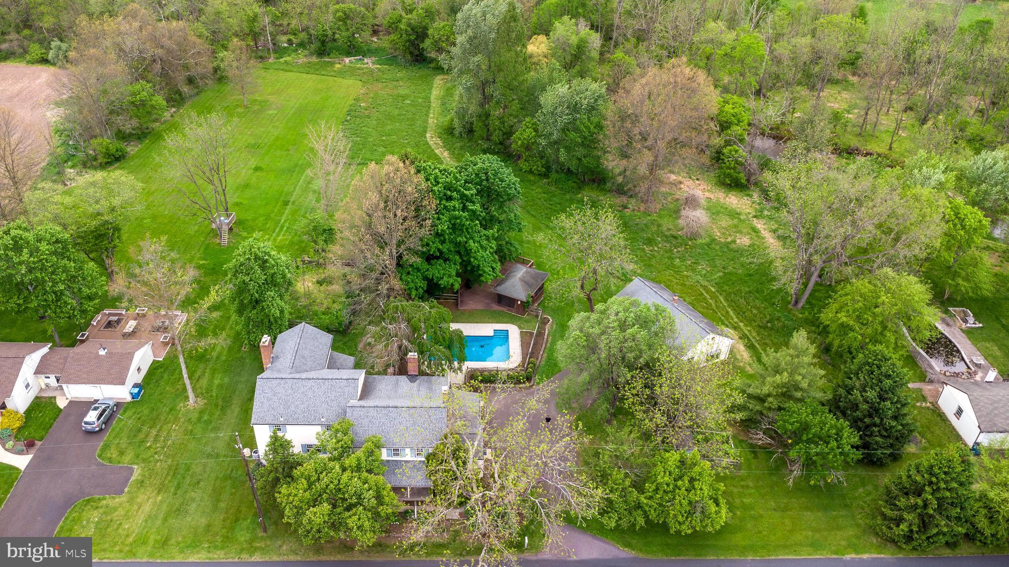 1320 Branch Road Perkasie, PA 18944 - Photo 80 of 84 Aerial of sprawling 3.8+ acre property