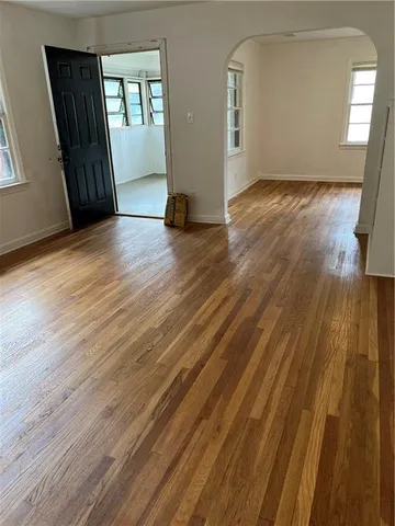 wooden floor in a room