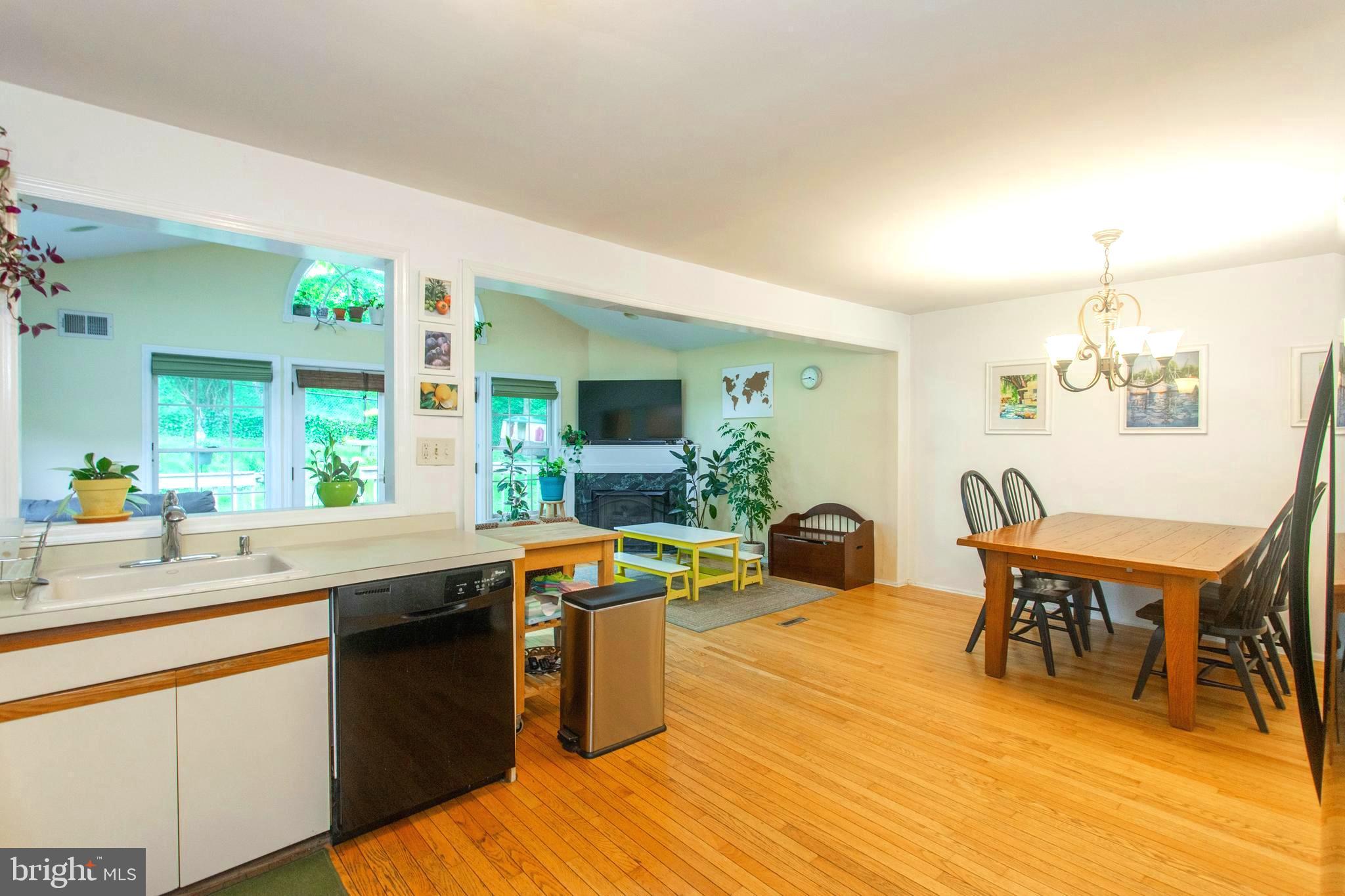 345 Golf Hills Road Havertown, PA 19083 - Photo 14 of 41 Open Concept Kitchen with Hardwood Floors