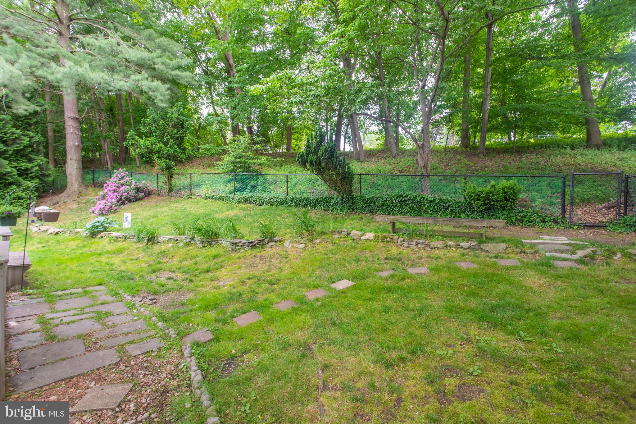 345 Golf Hills Road Havertown, PA 19083 - Photo 22 of 41 Fenced Rear Yard