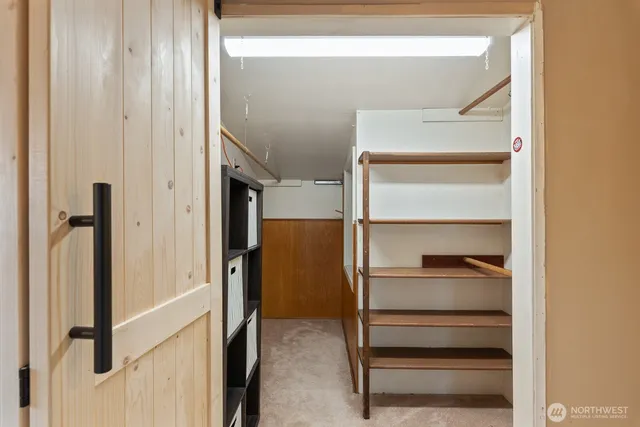 a view of closet area