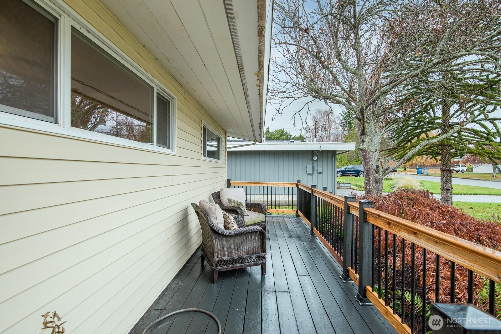 1705 36th Street Anacortes, WA 98221 - Photo 24 of 39 a view of two chairs in the balcony