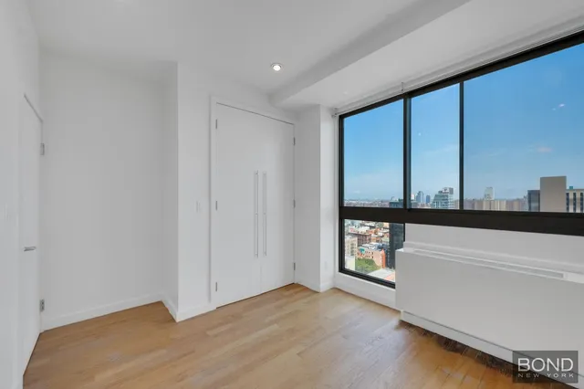 a view of a large window with an outdoor space