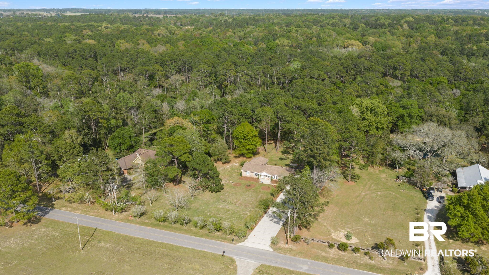 22800 River Road South Daphne, AL 36526 - Photo 52 of 52 Drone / aerial view of a heavily wooded area