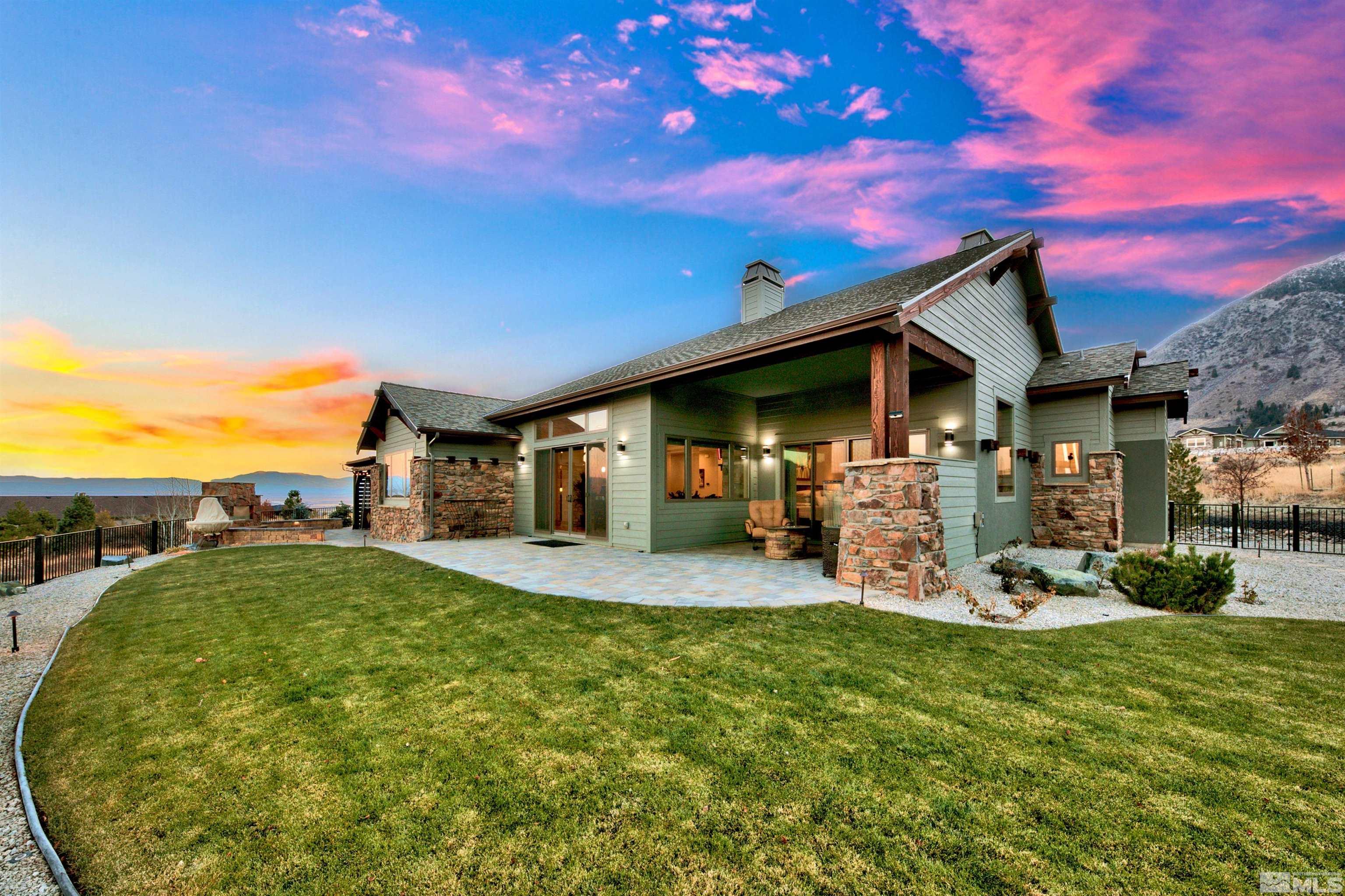 316 James Canyon Loop Genoa, NV 89411 - Photo 33 of 40 a front view of a house with patio