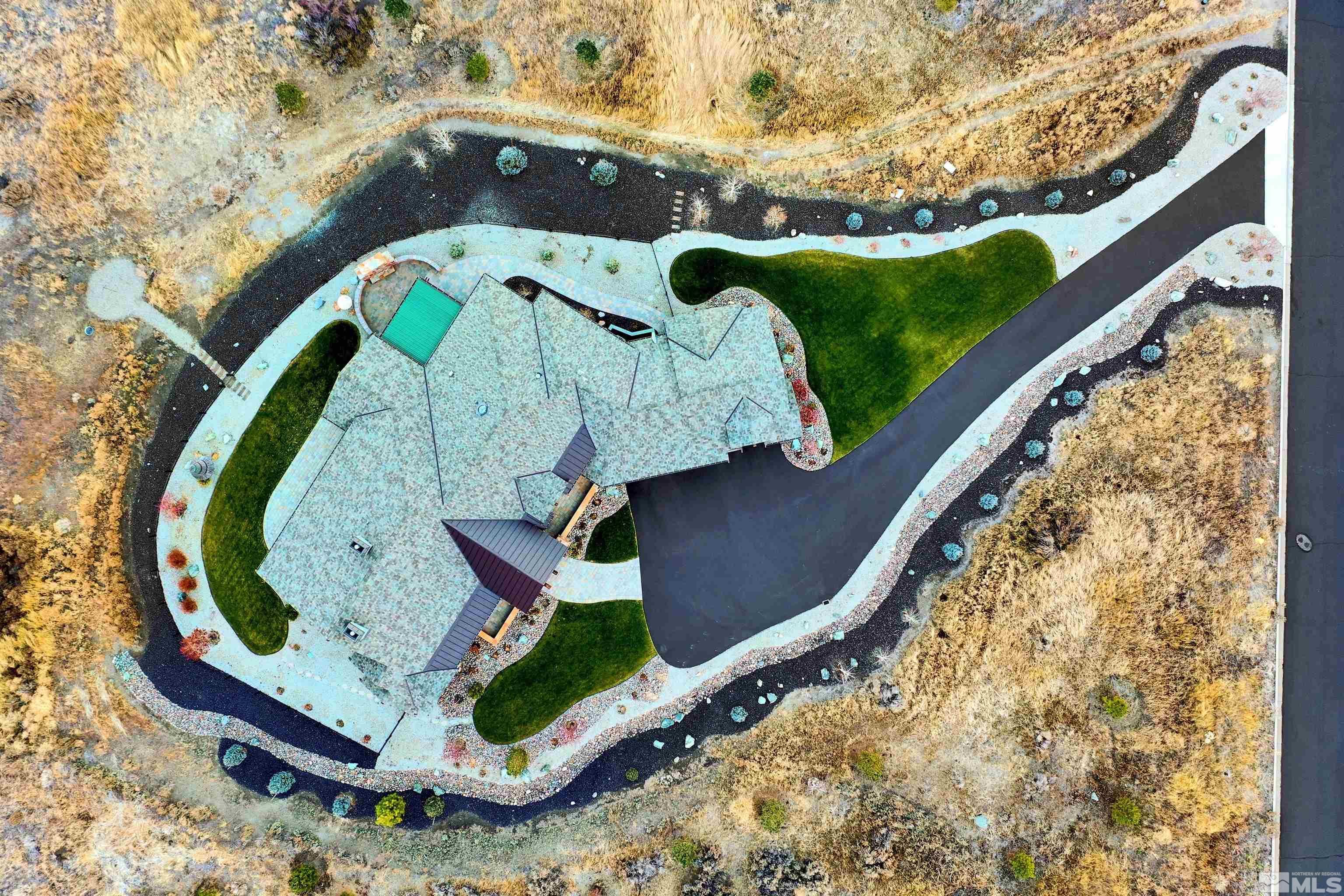 316 James Canyon Loop Genoa, NV 89411 - Photo 39 of 40 an aerial view of a highlighted house