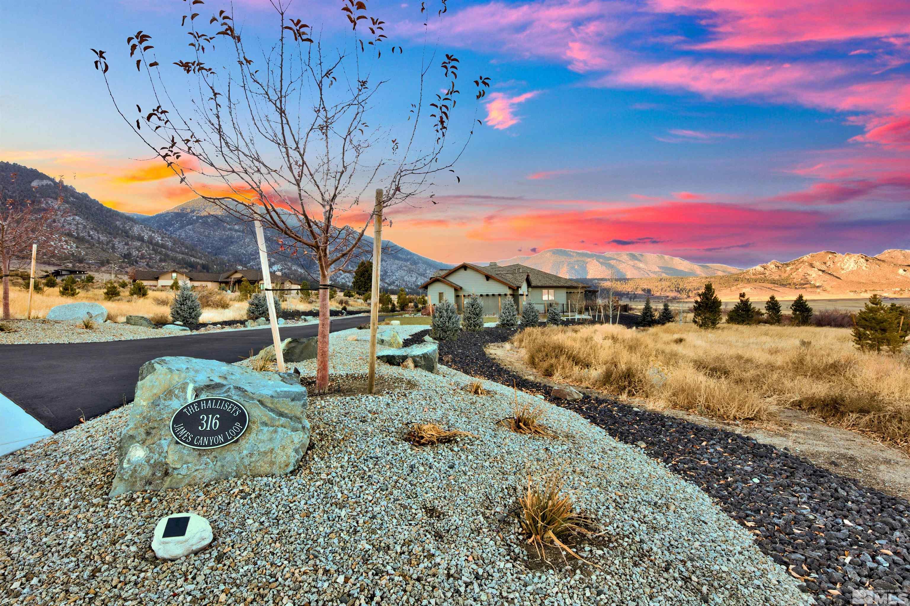 316 James Canyon Loop Genoa, NV 89411 - Photo 40 of 40 a view of outdoor space patio and lake view