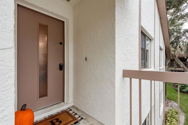 a view of front door