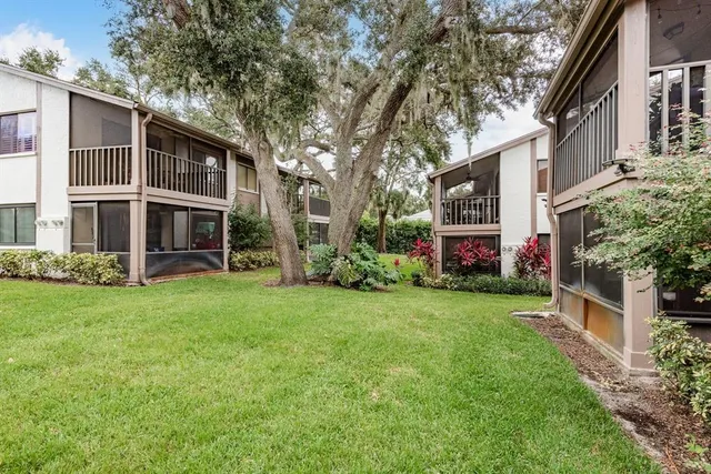 a view of a house with a garden