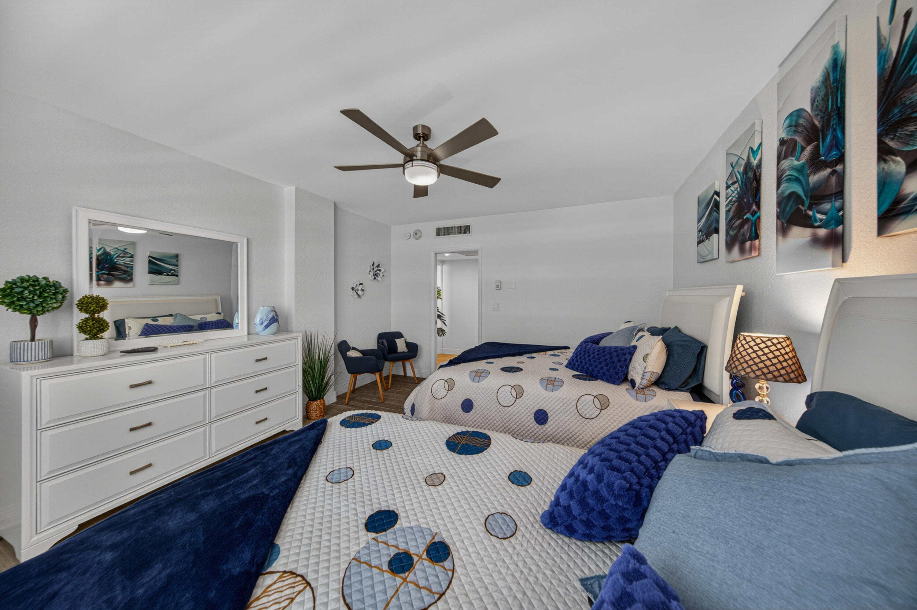 2851 South Ocean Boulevard, Unit 1N Boca Raton, FL 33432 - Photo 31 of 54 a bed room with bed and a window