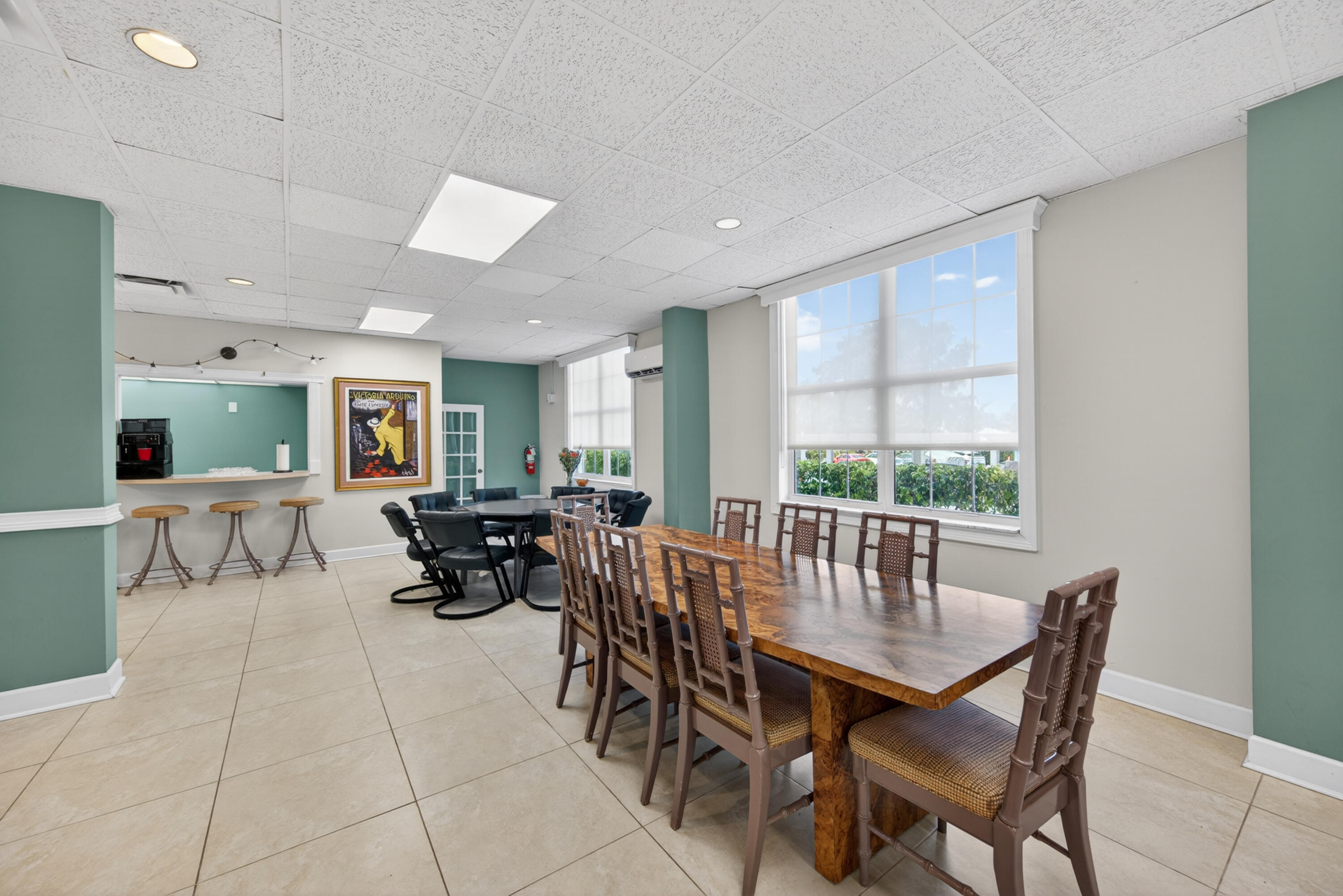 2851 South Ocean Boulevard, Unit 1N Boca Raton, FL 33432 - Photo 47 of 54 a view of a dining room with furniture window and outside view
