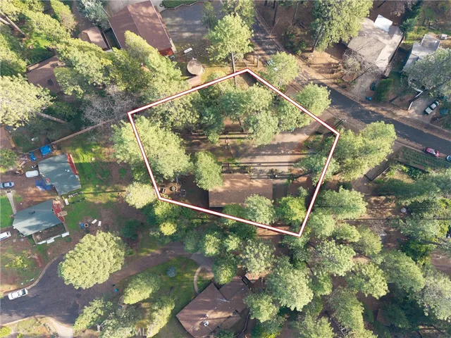 a backyard of a house