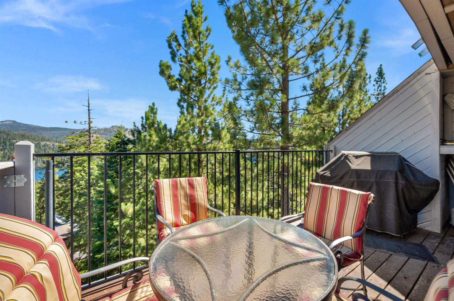 63217 Huntington Vista Road, Unit 81 Mono Hot Springs, CA 93642 - Photo 32 of 53 a balcony view with a seating space