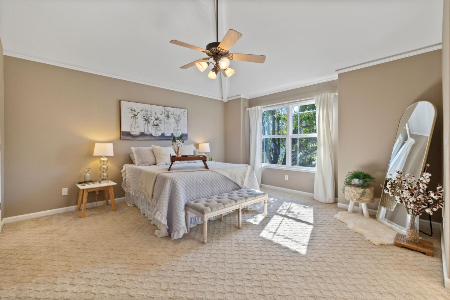 610 Gilroy Drive Capitola, CA 95010 - Photo 22 of 36 a bedroom with a bed couch and a window
