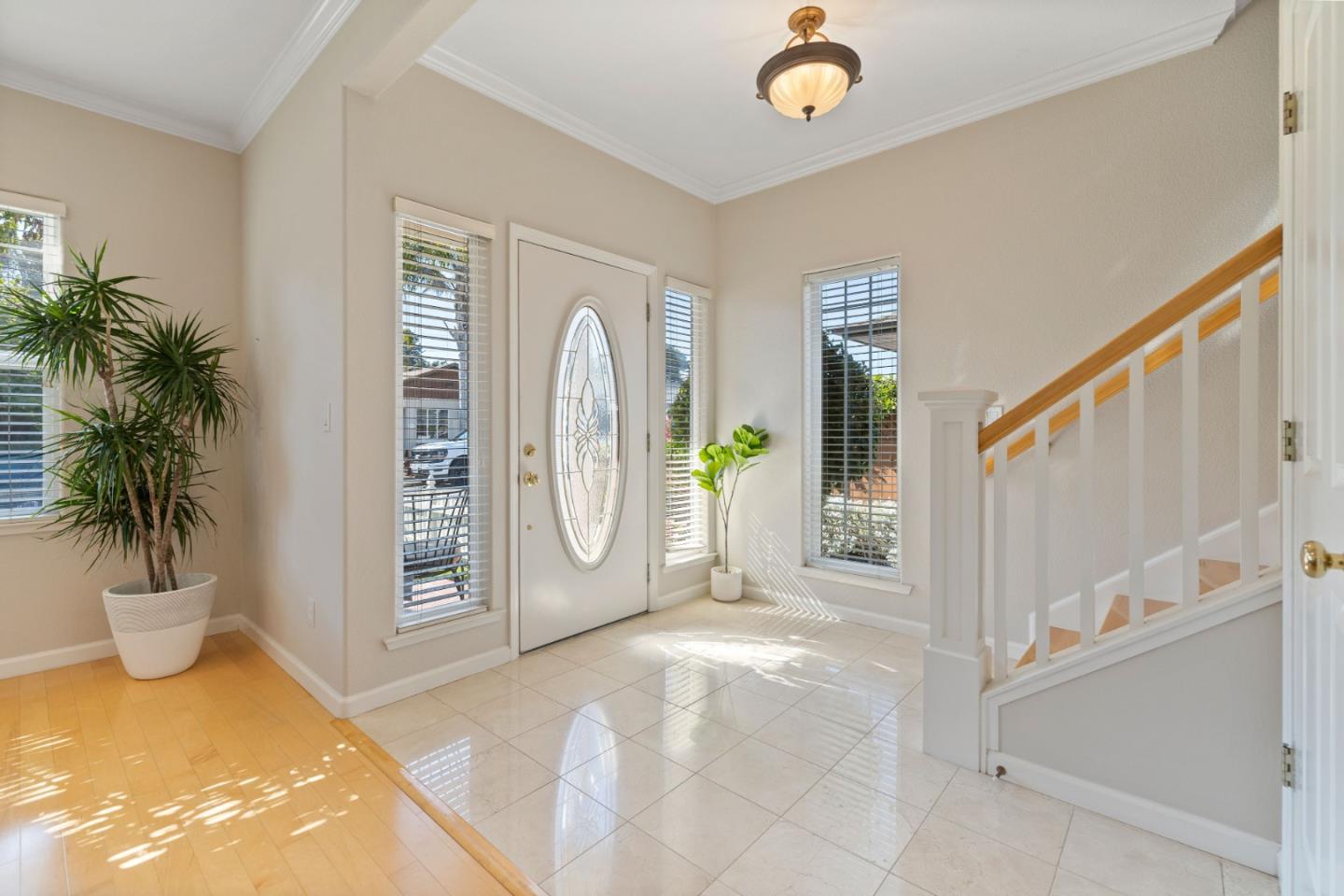 610 Gilroy Drive Capitola, CA 95010 - Photo 6 of 36 a view of a hallway with entryway and potted plants