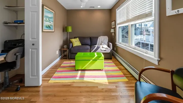 a room with furniture and a rug