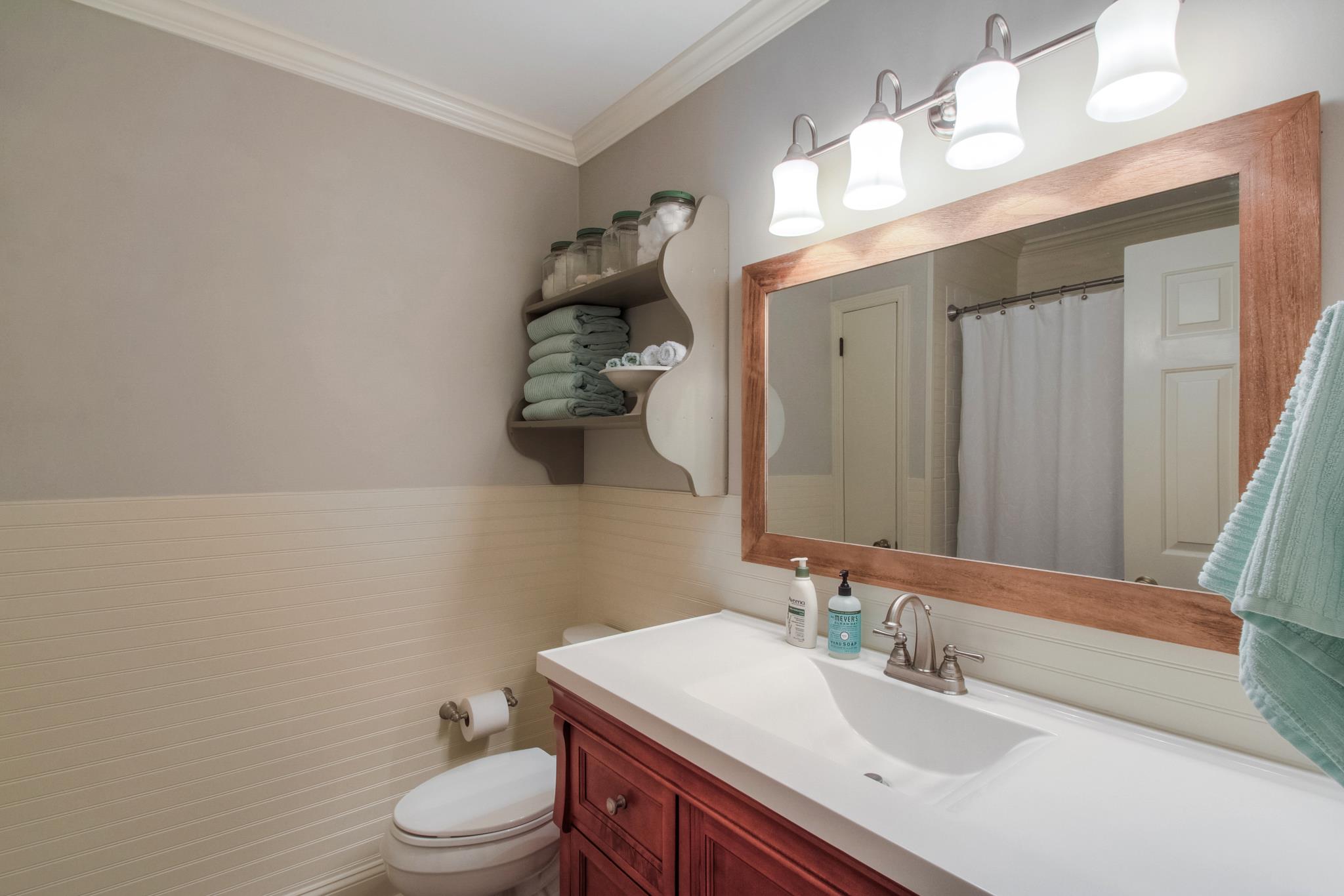 3637 North Chapel Road Franklin, TN 37067 - Photo 14 of 30 a bathroom with a sink vanity granite and toilet