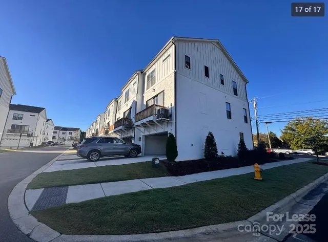 a view of building with yard