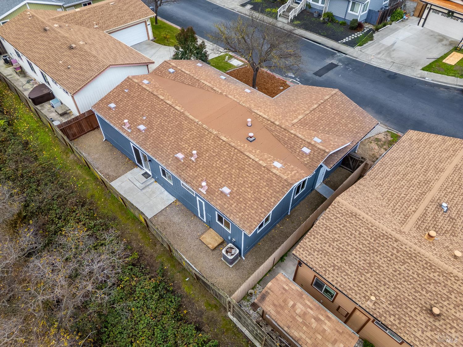 2555 Flosden Road, Unit 8 American Canyon, CA 94503 - Photo 51 of 58 an aerial view of a residential houses with yard